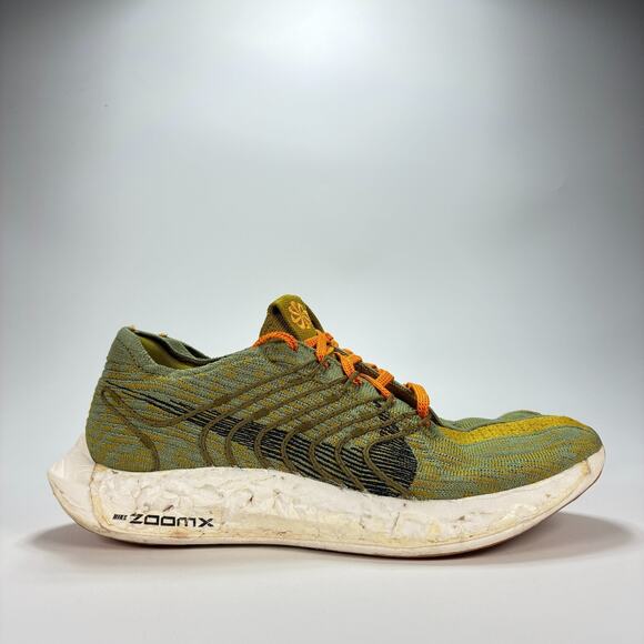 Nike Pegasus ZoomX Foam Green Athletic Running Shoes FJ5445-390 Men's Size 9 - Picture 1 of 10